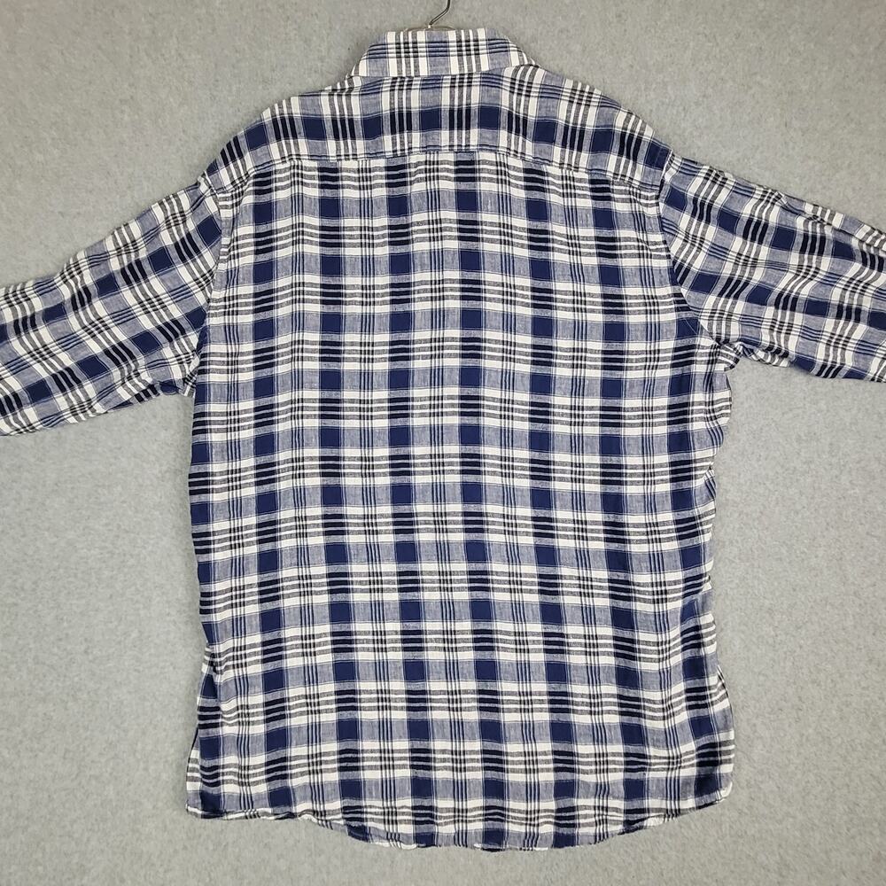 🌼Buttoned Down Shirt Mens Size XL Slim Plaid - Picture 2 of 8